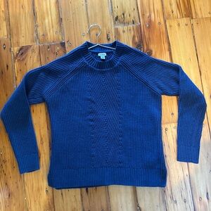 L.L. Bean Women's Navy Crewneck Sweater